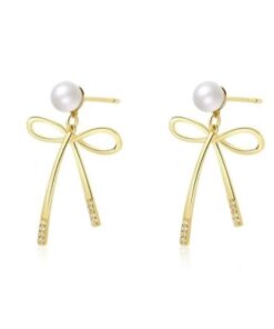 Pearl Bowknot øreringe