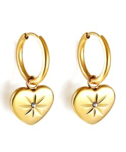 Hanging heart hoops