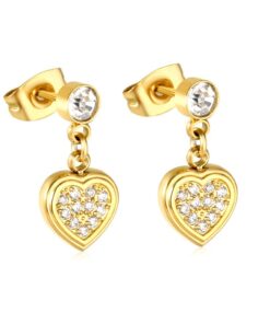Sparkle heart øreringe