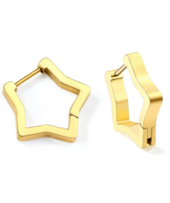 Lucky star hoops